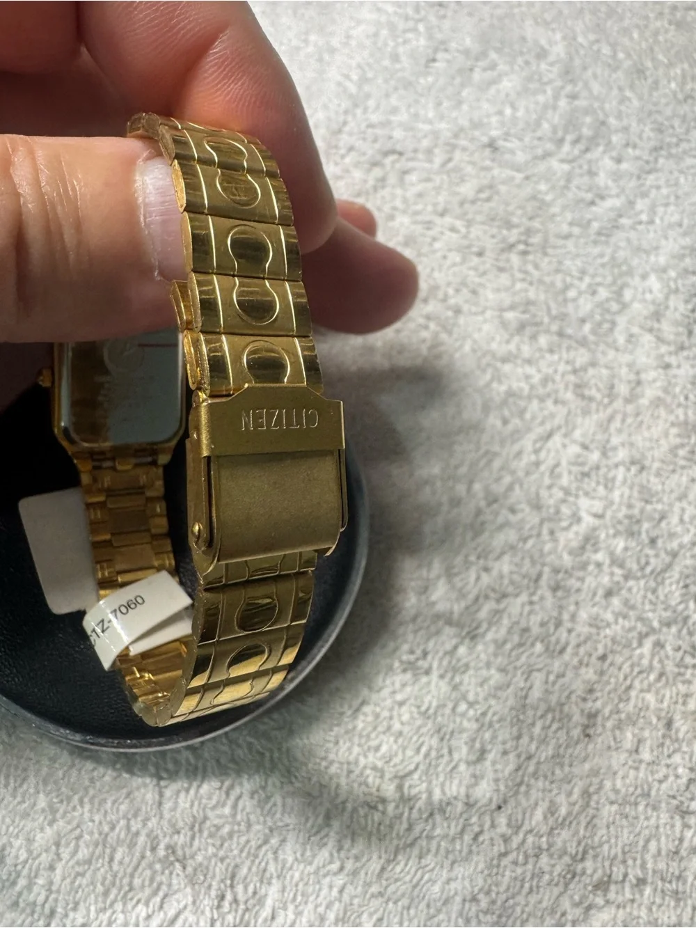Citizen Gold-Tone Watch with Black Dial